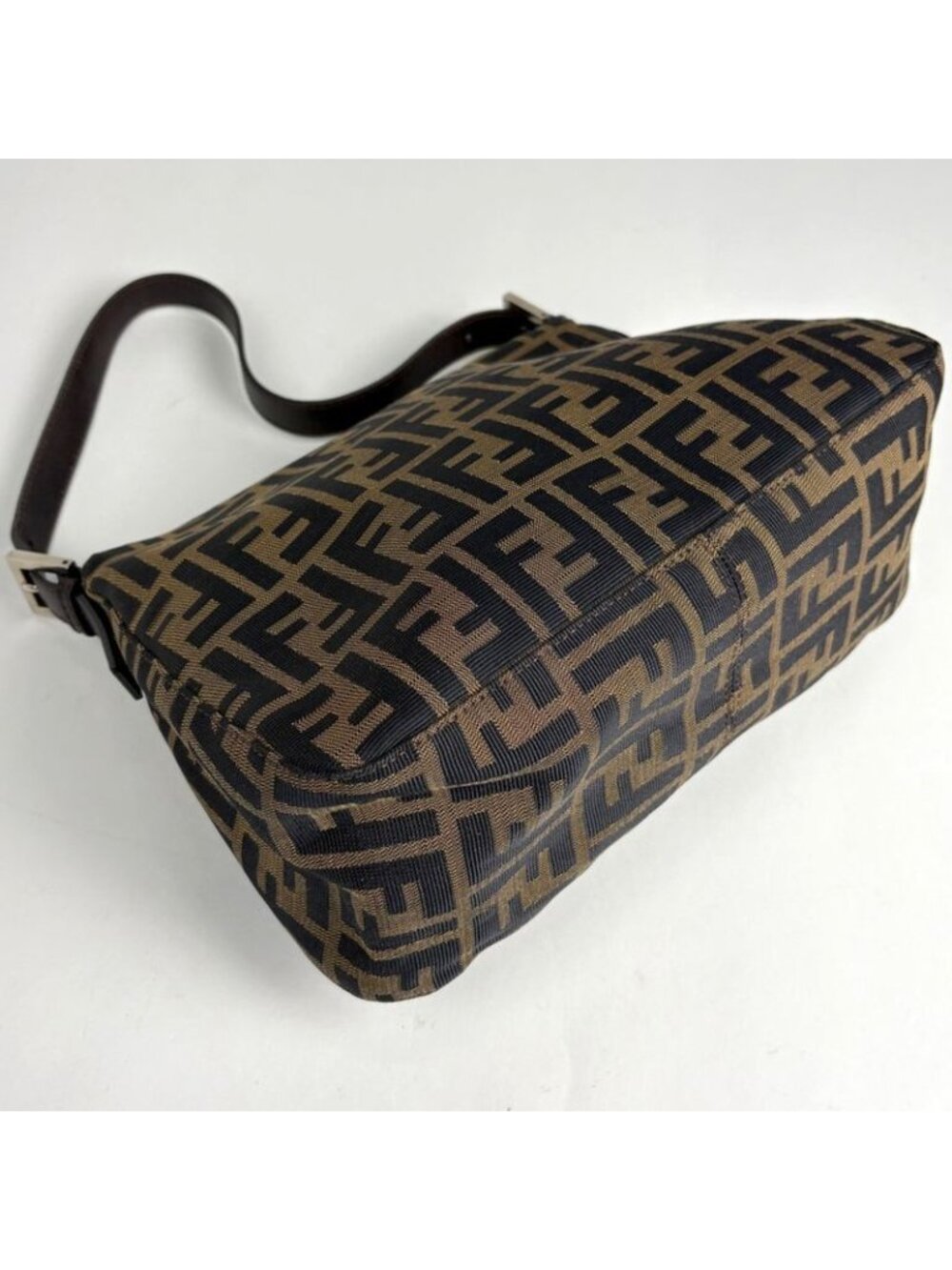 Fendi Zucca Pattern Shoulder Bag Mamma Baguette - Picture 2 of 8